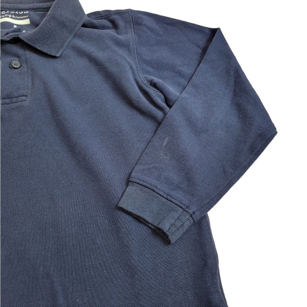 George Navy School Uniform Longsleeve Polo Shirt M8 — image 2 of 3
